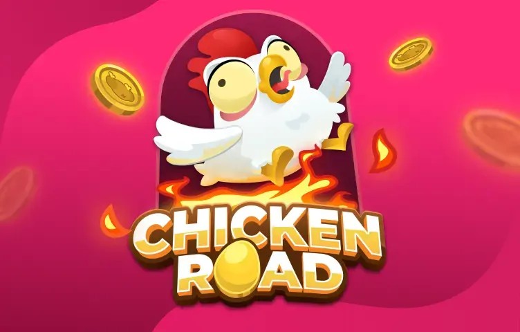 Chicken Road slot logo by InOut at Hollywin CasinoChicken Road