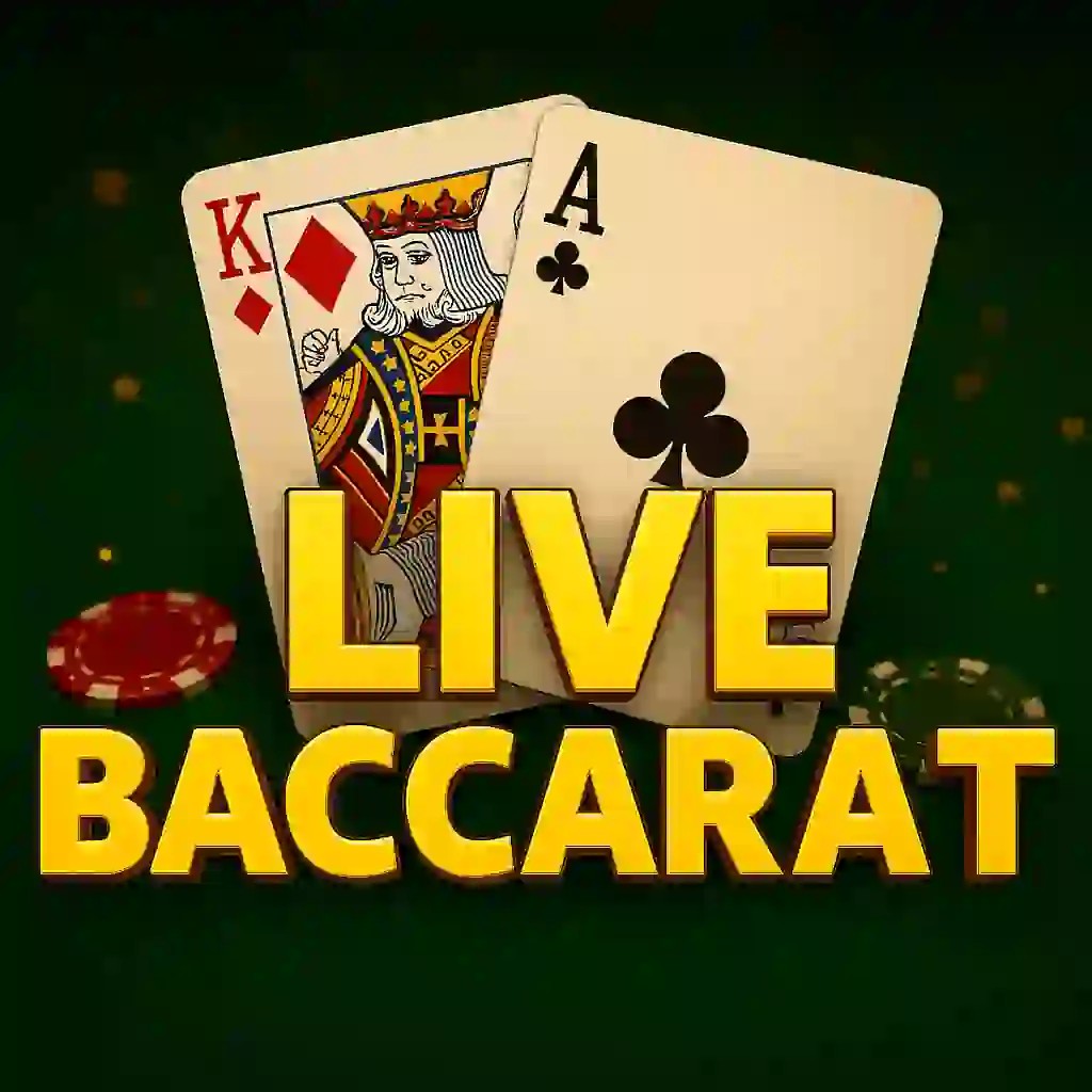 Live Baccarat logo by Pragmatic Live at Hollywin CasinoLive Baccarat